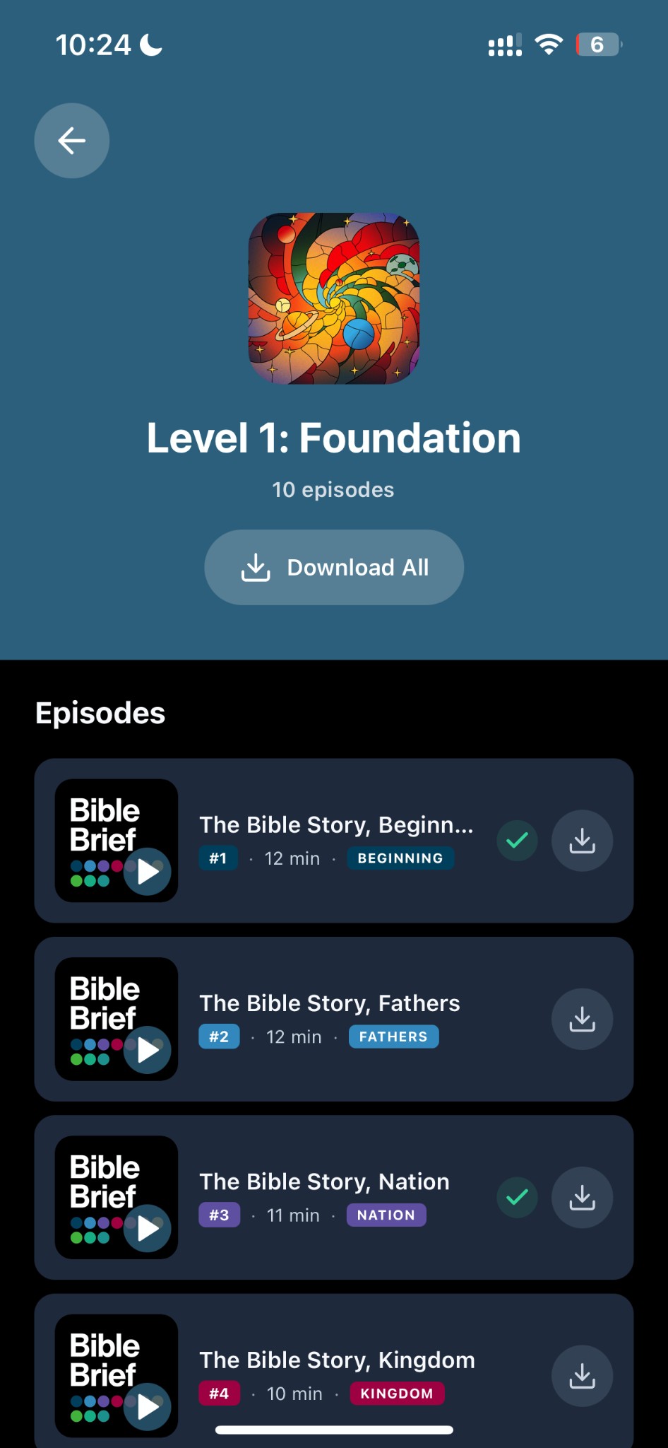 Level 1 Foundation episodes